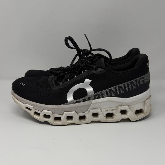 On Running Shoes - On Running Women's Cloudmonster 2 Sneakers - Black/White - 10